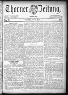 Thorner Zeitung 1880, Nro. 76