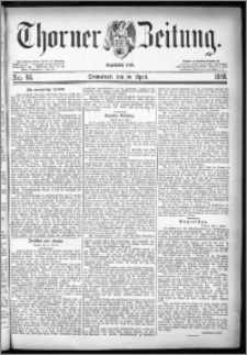 Thorner Zeitung 1880, Nro. 84