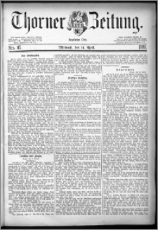 Thorner Zeitung 1880, Nro. 87 + Extra-Beilage