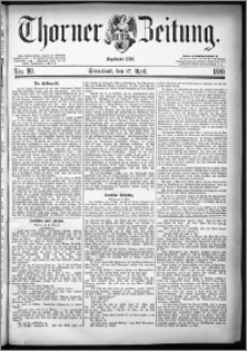 Thorner Zeitung 1880, Nro. 90