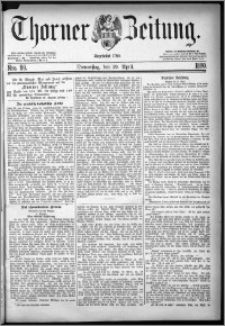 Thorner Zeitung 1880, Nro. 99