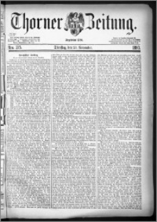 Thorner Zeitung 1880, Nro. 275