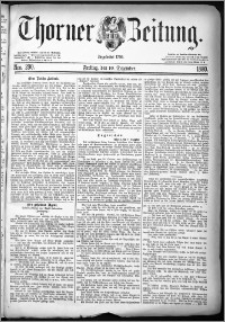 Thorner Zeitung 1880, Nro. 290 + Beilagenwerbung