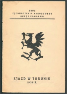 Zjazd w Toruniu 1938 r. Obóz Zjednoczenia Narodowego Okręg Pomorski