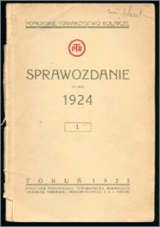 Sprawozdanie za Rok 1924