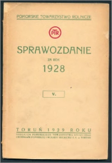 Sprawozdanie za Rok 1928