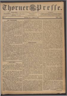Thorner Presse 1895, Jg. XIII, Nro. 1 + Beilage