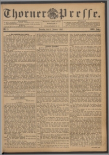 Thorner Presse 1895, Jg. XIII, Nro. 5 + Beilage