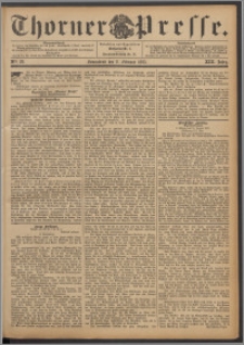 Thorner Presse 1895, Jg. XIII, Nro. 28 + Extrablatt