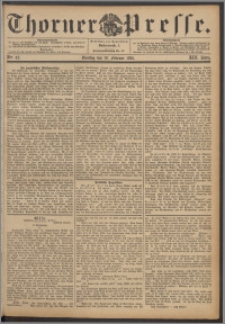 Thorner Presse 1895, Jg. XIII, Nro. 42 + Beilagenwerbung