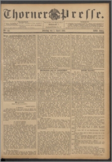 Thorner Presse 1895, Jg. XIII, Nro. 83 + 1. Beilage, 2. Beilage, Extrablatt