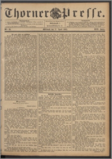 Thorner Presse 1895, Jg. XIII, Nro. 89 + Beilage