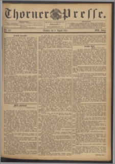 Thorner Presse 1895, Jg. XIII, Nro. 182 + Beilagenwerbung