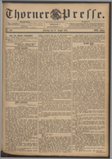 Thorner Presse 1895, Jg. XIII, Nro. 199 + Beilage
