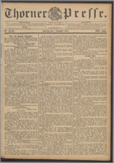 Thorner Presse 1895, Jg. XIII, Nro. 282 + 1. Beilage, 2. Beilage