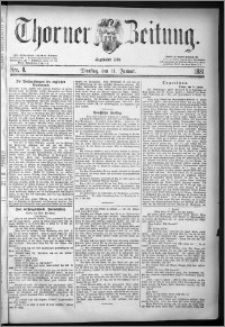 Thorner Zeitung 1881, Nro. 8
