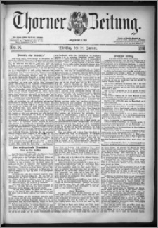 Thorner Zeitung 1881, Nro. 14 + Beilagenwerbung