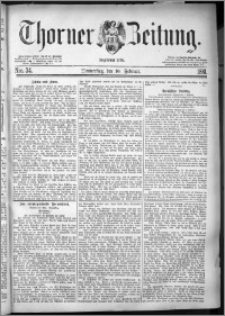 Thorner Zeitung 1881, Nro. 34