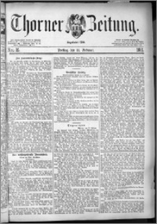 Thorner Zeitung 1881, Nro. 35 + Beilagenwerbung