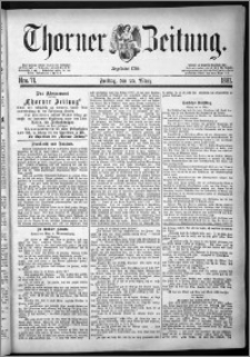 Thorner Zeitung 1881, Nro. 71