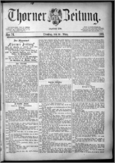 Thorner Zeitung 1881, Nro. 74