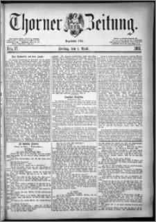 Thorner Zeitung 1881, Nro. 77