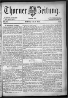Thorner Zeitung 1881, Nro. 87