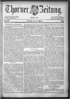 Thorner Zeitung 1881, Nro. 90 + Beilage