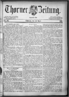 Thorner Zeitung 1881, Nro. 91