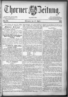Thorner Zeitung 1881, Nro. 97
