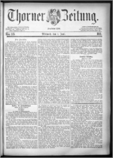 Thorner Zeitung 1881, Nro. 125