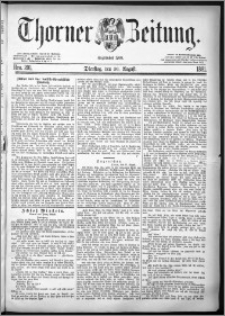 Thorner Zeitung 1881, Nro. 201