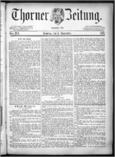 Thorner Zeitung 1881, Nro. 206