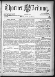 Thorner Zeitung 1881, Nro. 220 + Extra-Beilage
