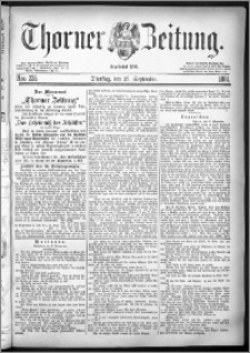 Thorner Zeitung 1881, Nro. 225 + Beilagenwerbung