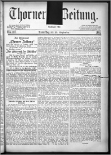 Thorner Zeitung 1881, Nro. 227