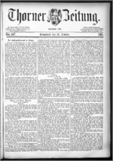 Thorner Zeitung 1881, Nro. 247