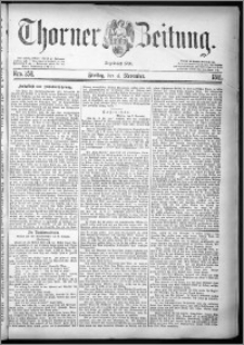 Thorner Zeitung 1881, Nro. 258 + Beilagenwerbung