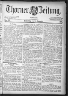 Thorner Zeitung 1881, Nro. 299 + Beilagenwerbung