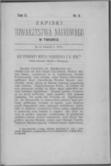 Zapiski Towarzystwa Naukowego w Toruniu, T. 2 nr 6, (1912)