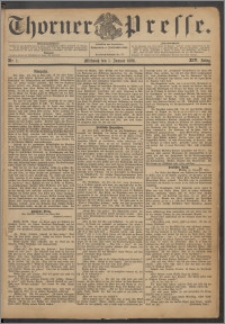Thorner Presse 1896, Jg. XIV, Nro. 1 + Beilage