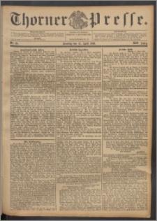 Thorner Presse 1896, Jg. XIV, Nro. 86 + 1. Beilage, 2. Beilage