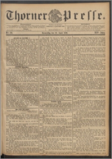 Thorner Presse 1896, Jg. XIV, Nro. 101 + Beilage, Extrablatt