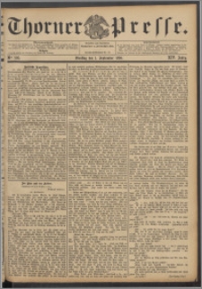Thorner Presse 1896, Jg. XIV, Nro. 205 + Beilagenwerbung