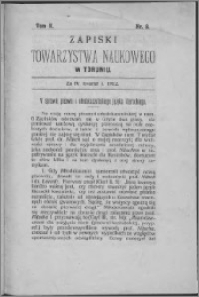 Zapiski Towarzystwa Naukowego w Toruniu, T. 2 nr 8, (1912)