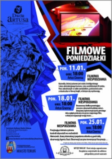 Filmowe Poniedziałki : 11.01, 18.01, 25.01