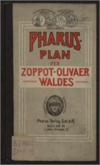 Pharus-Plan des Zoppot-Olivaer Waldes