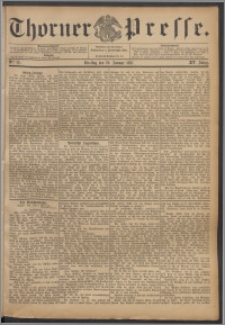 Thorner Presse 1897, Jg. XV, Nro. 15 + Beilage, Extrablatt
