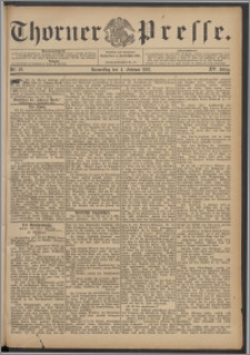 Thorner Presse 1897, Jg. XV, Nro. 29 + Beilage