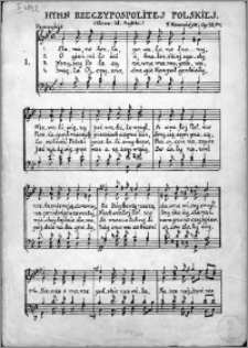 Hymn Rzeczypospolitej Polskiej : op. 38 No 1
